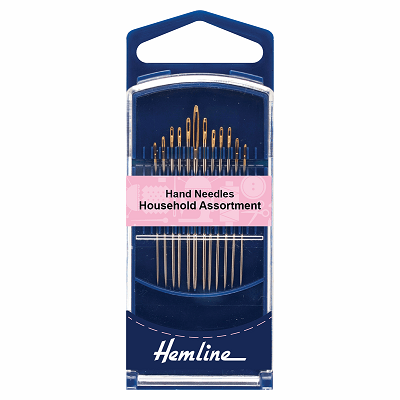H214.G Hand Sewing Needles: Household Assorted: Gold Eye